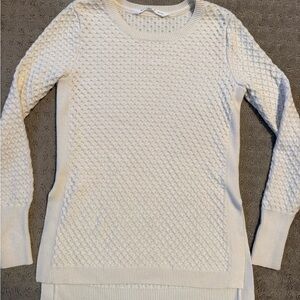 Athleta Textured Cream Sweater